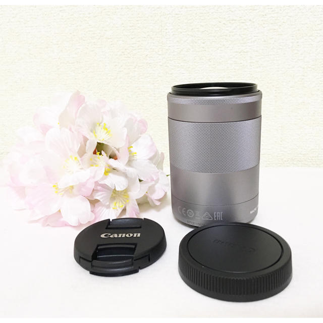 ❤️運動会前に❤️新品 Canon 望遠レンズ 55-200mm シルバーm100