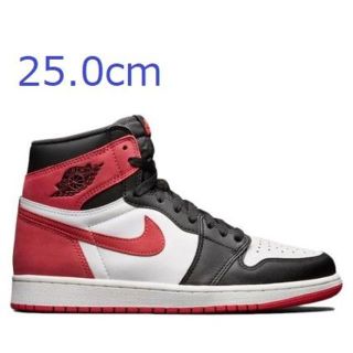 ナイキ(NIKE)の25.0cm 在庫僅か NIKE AIR JORDAN 1 TRACK RED(スニーカー)