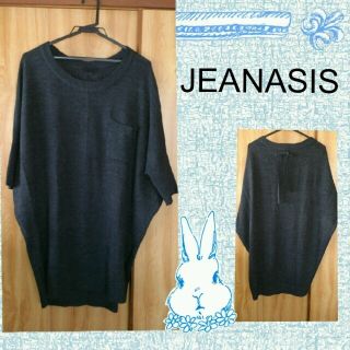 ジーナシス(JEANASIS)のJEANASIS★ﾄﾞﾙﾏﾝﾆｯﾄﾜﾝﾋ(ひざ丈ワンピース)