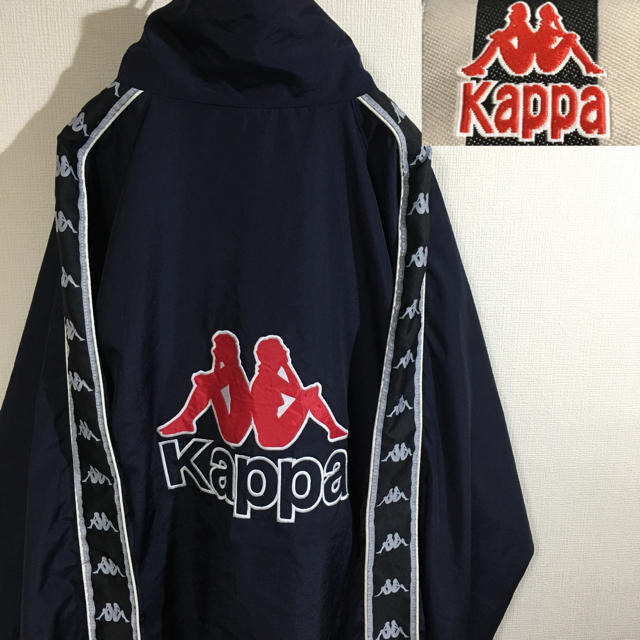 Kappa - kappa カッパ 90s ヴィンテージ ナイロンジャケット ビッグロゴの通販 by ︎古着本舗 ︎｜カッパならラクマ
