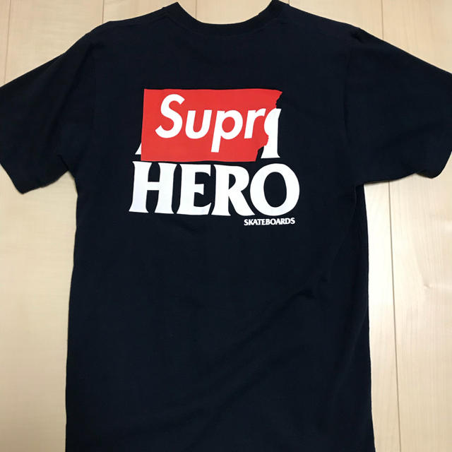 Supreme(シュプリーム)のSupreme antihero コラボ Tシャツ Mサイズ ネイビー メンズのトップス(Tシャツ/カットソー(半袖/袖なし))の商品写真