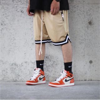 フィアオブゴッド(FEAR OF GOD)の新品 メッシュ バスケット サルエル パンツ    fog supreme(ショートパンツ)