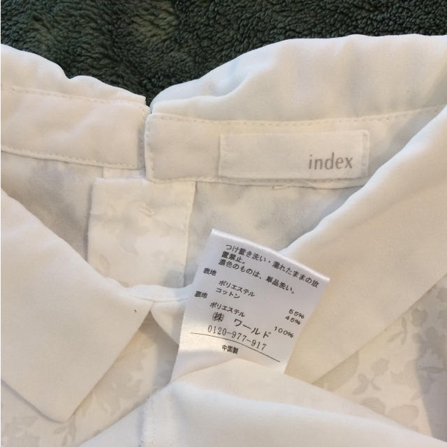 INDEX(インデックス)のindex ブラウス レディースのトップス(シャツ/ブラウス(半袖/袖なし))の商品写真