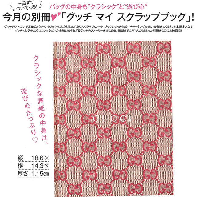 Gucci(グッチ)のBAILA バイラ 6月号 付録 x 25本 エンタメ/ホビーの雑誌(ファッション)の商品写真