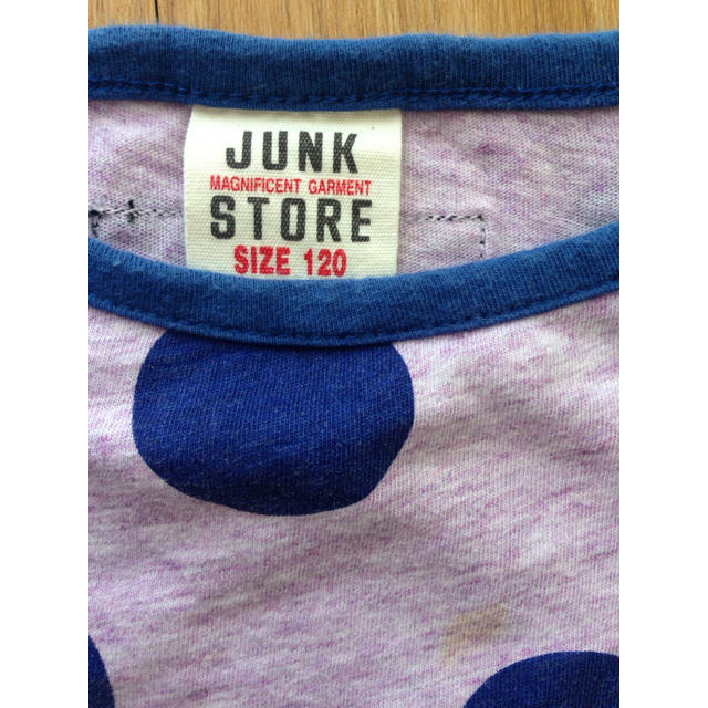 JUNK STORE(ジャンクストアー)のJUNK STORE ワンピ 120㎝ キッズ/ベビー/マタニティのキッズ服女の子用(90cm~)(ワンピース)の商品写真