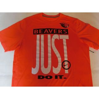 ナイキ(NIKE)のナイキ【DRI FIT】 オレゴン州立大【JUST DO IT】ロゴT US S(アメリカンフットボール)