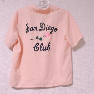 サンタモニカ(Santa Monica)の【刺繍 ボーリングシャツ】(シャツ/ブラウス(半袖/袖なし))