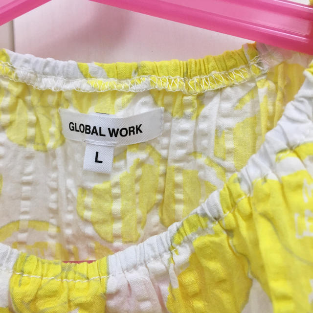 GLOBAL WORK(グローバルワーク)のレモン柄タンクトップ＊110 キッズ/ベビー/マタニティのキッズ服女の子用(90cm~)(Tシャツ/カットソー)の商品写真