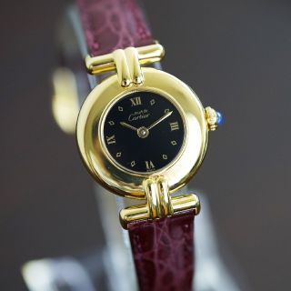 カルティエ(Cartier)の美品 カルティエ マスト コリゼ ブラック Cartier(腕時計)