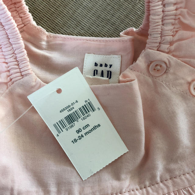 babyGAP(ベビーギャップ)の新品タグ付 GAP ピンクワンピ キッズ/ベビー/マタニティのキッズ服女の子用(90cm~)(ワンピース)の商品写真