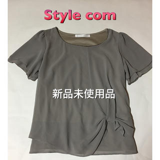 スタイルコム(Style com)のStyle com   オーバーブラウス(シャツ/ブラウス(半袖/袖なし))