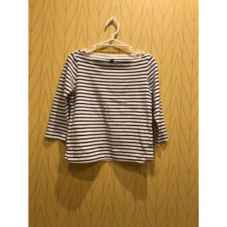 ユニクロ(UNIQLO)のUNIQLO ボーダーシャツ(Tシャツ/カットソー(七分/長袖))