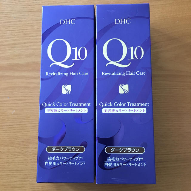 DHC(ディーエイチシー)のDHC Q10 クイックカラートリートメント ダークブラウン ２個セット コスメ/美容のヘアケア/スタイリング(トリートメント)の商品写真