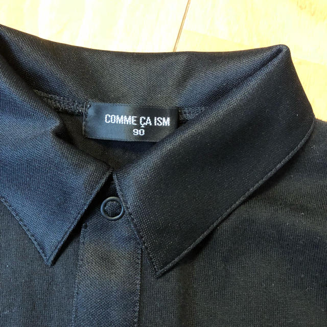 COMME CA ISM(コムサイズム)の黒   ボタン シャツ 90 コムサ キッズ/ベビー/マタニティのキッズ服男の子用(90cm~)(ブラウス)の商品写真