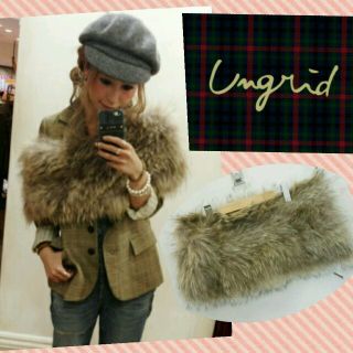 アングリッド(Ungrid)の新品 リアルファーケープ(マフラー/ショール)