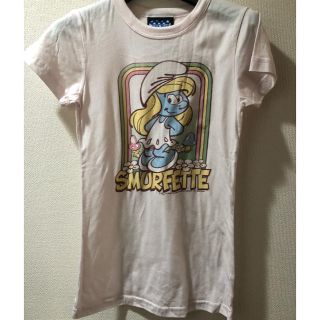 ジャンクフード(JUNK FOOD)のJUNK FOOD Tシャツ ピンク スマーフ(Tシャツ(半袖/袖なし))