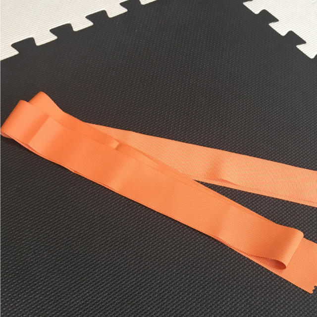 木馬 MOKUBA サッシュリボン オレンジ 50mm レディースのファッション小物(ベルト)の商品写真