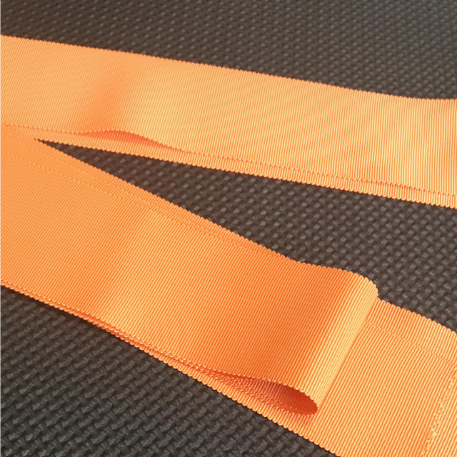 木馬 MOKUBA サッシュリボン オレンジ 50mm レディースのファッション小物(ベルト)の商品写真