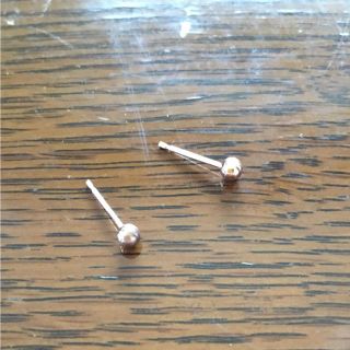 ピンクゴールド 18kピアス キャッチ無し(ピアス)