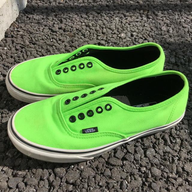 VANS(ヴァンズ)の込 古着 VANS 蛍光 黄色 黄緑 メンズの靴/シューズ(スニーカー)の商品写真