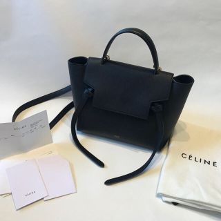 セリーヌ(celine)の正規店購入 CELINE ベルトバッグ マイクロ ブラック セリーヌ ショルダー(ショルダーバッグ)