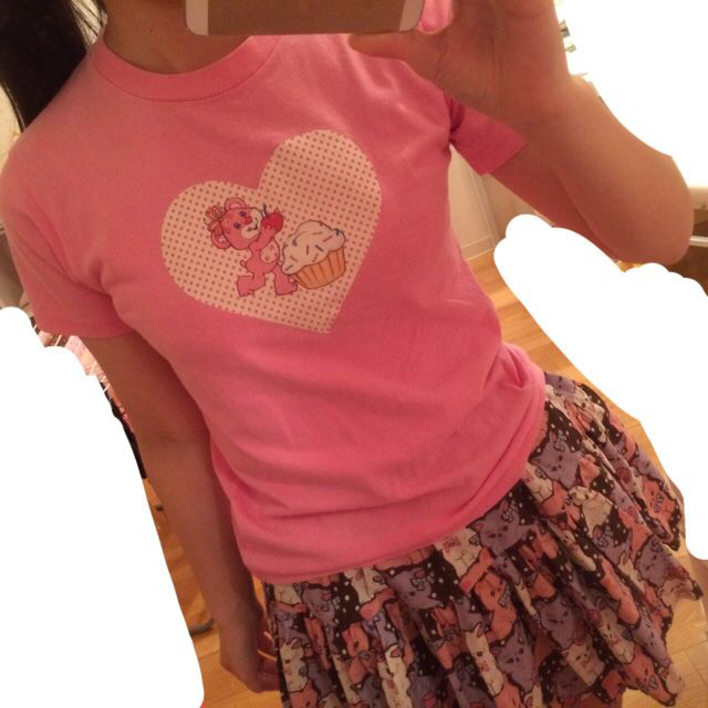 NILE PERCH(ナイルパーチ)のピンクTシャツ レディースのトップス(Tシャツ(半袖/袖なし))の商品写真