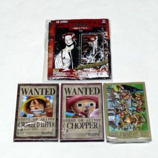 ONE PIECE 国内未販売Ｂ６メモ帳３冊とマルチクロス１枚(ノベルティグッズ)