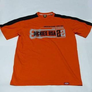 ディッキーズ(Dickies)のディッキーズ  半袖Tシャツ Ｌ オレンジ(Tシャツ/カットソー(半袖/袖なし))