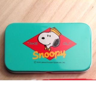 スヌーピー(SNOOPY)の☆SNOOPY☆CAN缶スヌーピー小物入れ小 EG(小物入れ)