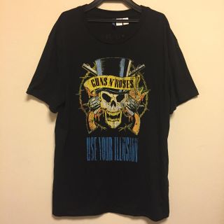 エイチアンドエム(H&M)の希少 H&M × ガンズ GUNS N' ROSES コラボ Tシャツ M 中古(Tシャツ/カットソー(半袖/袖なし))