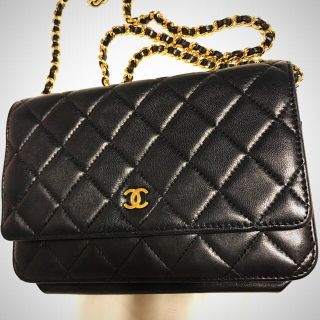 シャネル(CHANEL)のCHANELシャネルチェーンウォレットマトラッセラムスキン(ショルダーバッグ)