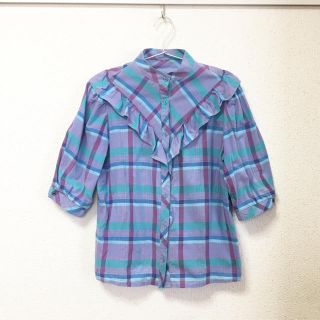 ダブルクローゼット(w closet)のフリルデザイン♡パフスリーブブラウス(シャツ/ブラウス(半袖/袖なし))