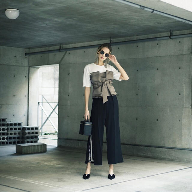 AMERI LAYERED WIDE PANTS ya112