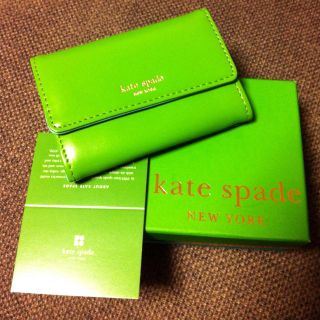 ケイトスペードニューヨーク(kate spade new york)の美品✨Kate♡キーリング付コインケース(コインケース)