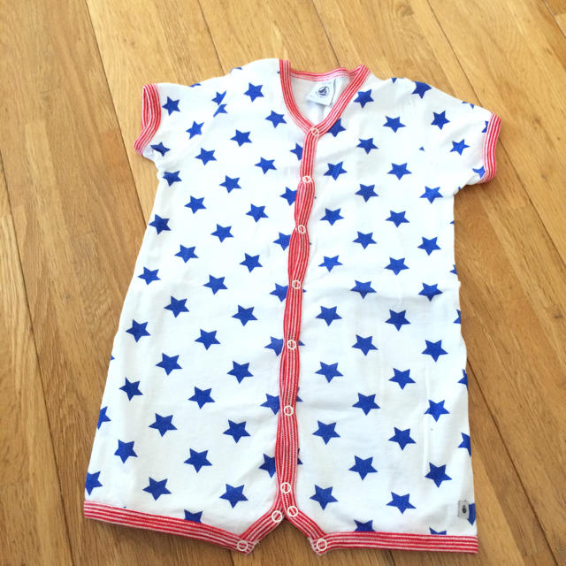 PETIT BATEAU(プチバトー)のカバーオール キッズ/ベビー/マタニティのベビー服(~85cm)(カバーオール)の商品写真