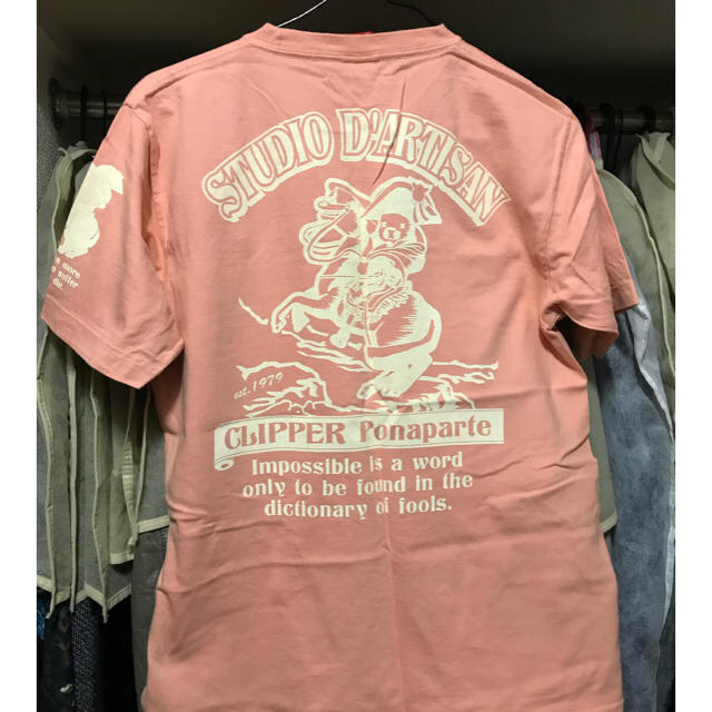 STUDIO D'ARTISAN(ステュディオダルチザン)のstudio dartisanTシャツピンク メンズのトップス(Tシャツ/カットソー(半袖/袖なし))の商品写真