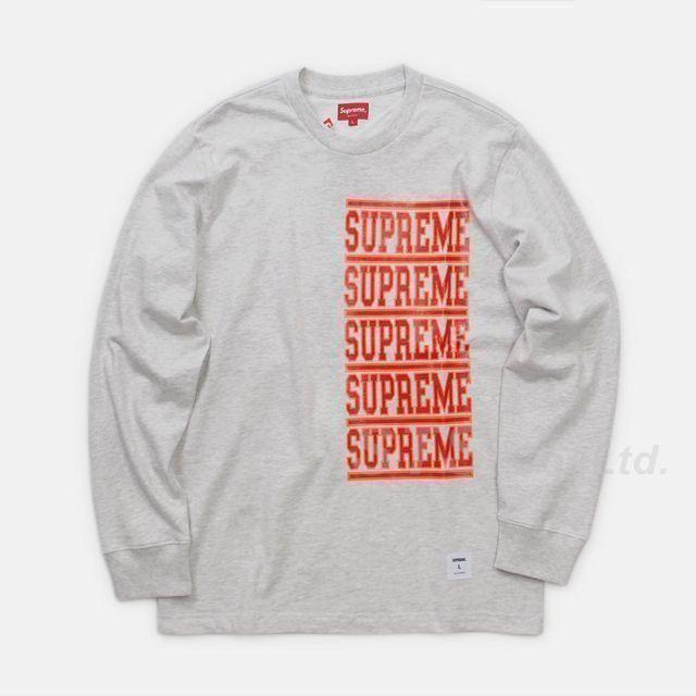 Supreme Stacked L/S Top グレーＳStackedLSTopサイズ