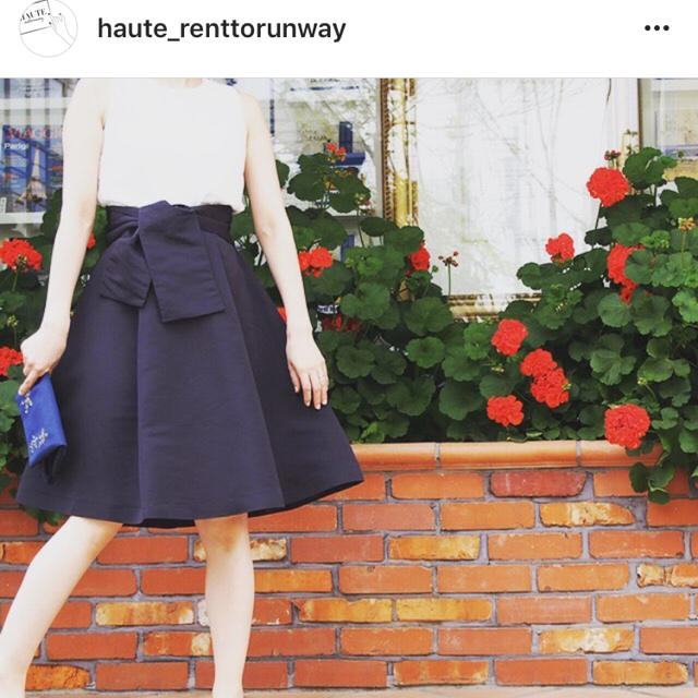 haute rent to runway リボンスカート