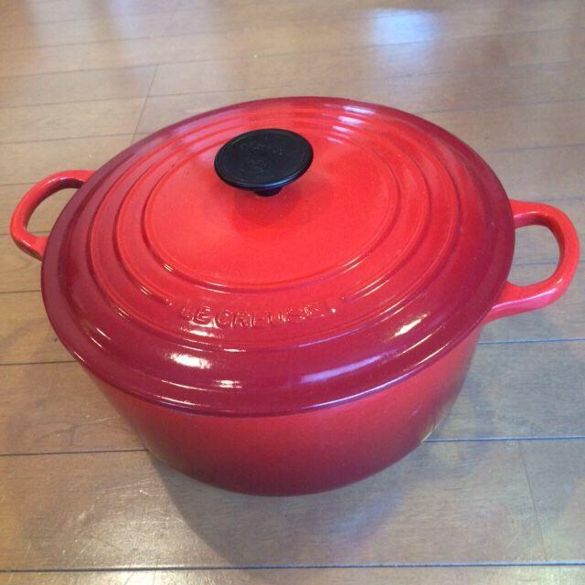 LE CREUSET(ルクルーゼ)の☆ココアママ様専用 ☆ ル・クルーゼ ココットロンド 26cm チェリーレッド その他のその他(その他)の商品写真