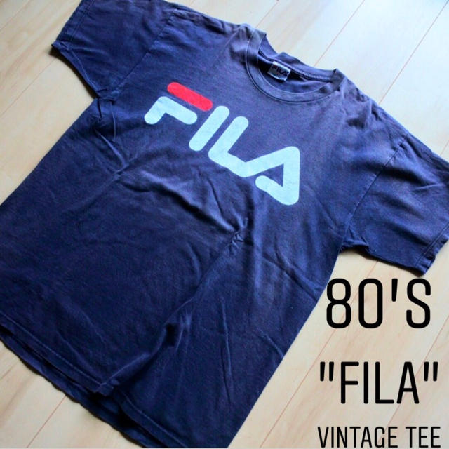 FILA(フィラ)の80年代ビンテージFILA Tシャツ【L】vintage古着usaフィラ メンズのトップス(Tシャツ/カットソー(半袖/袖なし))の商品写真