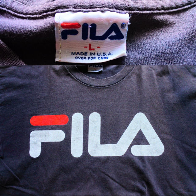 FILA(フィラ)の80年代ビンテージFILA Tシャツ【L】vintage古着usaフィラ メンズのトップス(Tシャツ/カットソー(半袖/袖なし))の商品写真