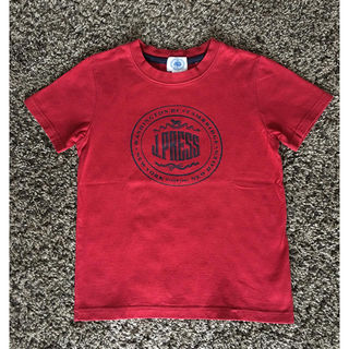 ジェイプレス(J.PRESS)の【美品】 J.PRESS  Tシャツ 赤 120  男女兼用(Tシャツ/カットソー)