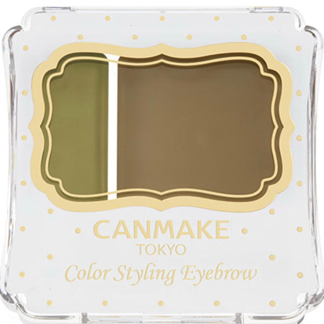 CANMAKE(キャンメイク)の新作&限定色！キャンメイク カラースタイリングアイブロウ 02 オリーブブラウン コスメ/美容のベースメイク/化粧品(パウダーアイブロウ)の商品写真
