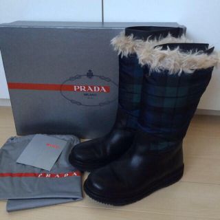 プラダ(PRADA)のプラダ♡ムートンブーツ♡37.5(ブーツ)