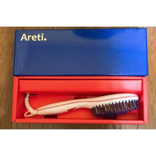 アレティ areti. ブラシ型 ストレート アイロン(ヘアアイロン)