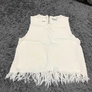 ザラ(ZARA)のザラ フリンジノースリーブ(タンクトップ)