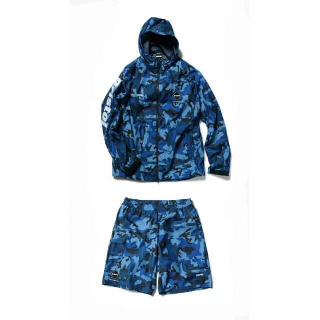 F.C.R.B.(エフシーアールビー)のFCRB PRACTICE JACKET＆SHORTS セットアップ 青 XL メンズのジャケット/アウター(ナイロンジャケット)の商品写真