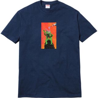 シュプリーム(Supreme)のsupreme Tシャツ navy(Tシャツ/カットソー(半袖/袖なし))