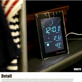 置時計 デジタル LCD RADIO CLOCK TIDE(置時計)