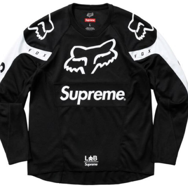 Supreme(シュプリーム)のSupreme fox racing Moto jersey top black メンズのトップス(Tシャツ/カットソー(七分/長袖))の商品写真